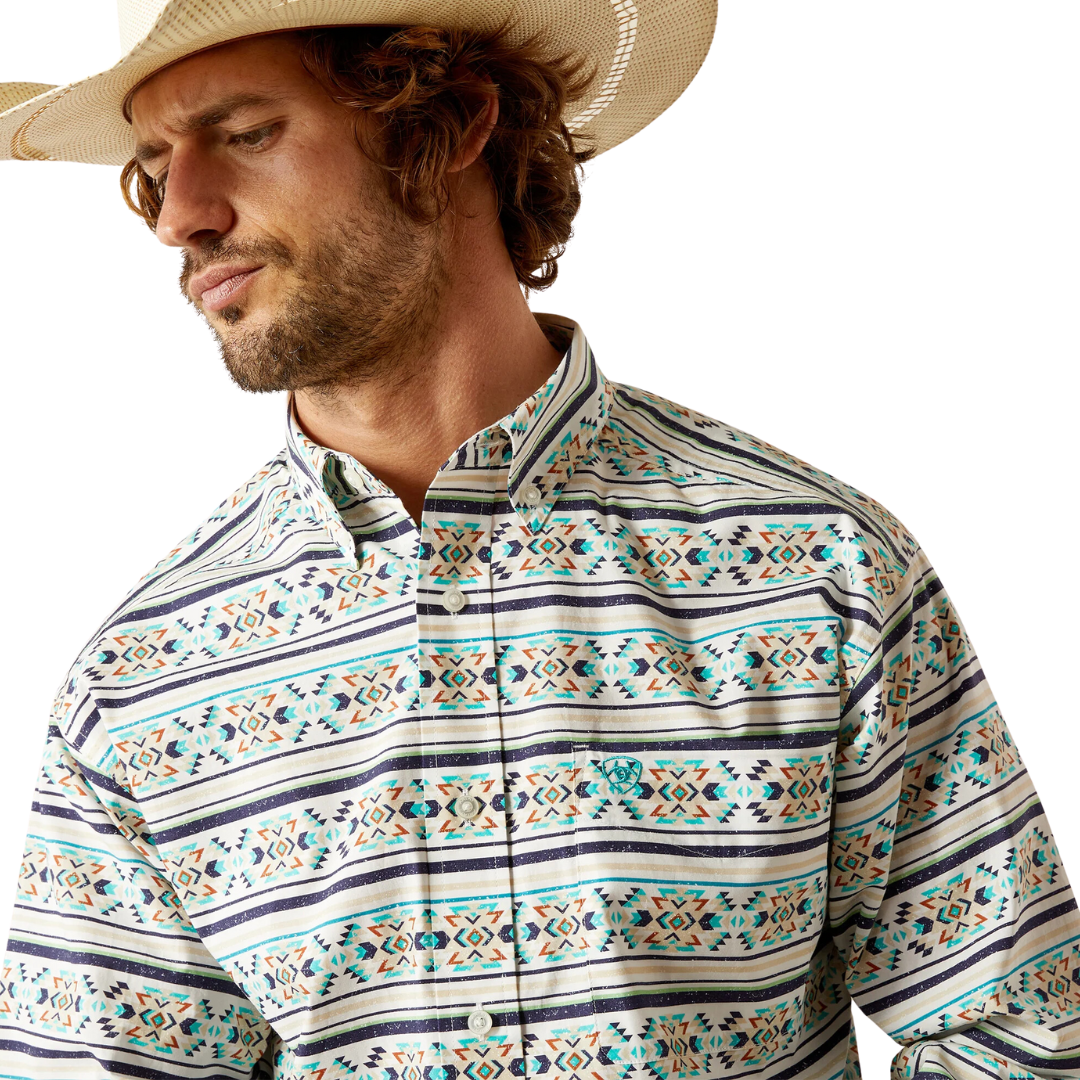 Ariat Men's Judge Classic Fit Teal Shirt