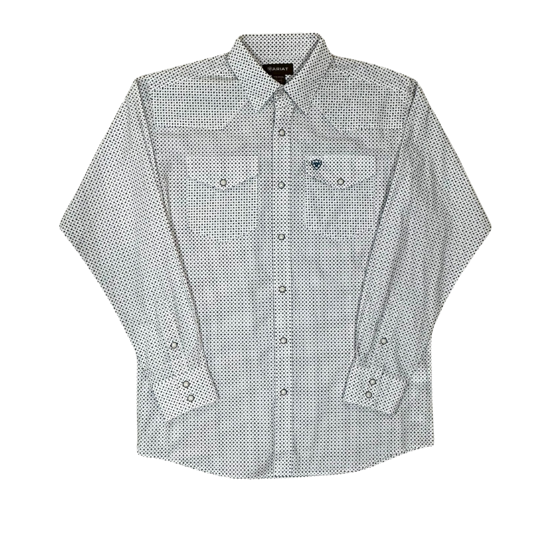 Ariat Men's Classic Fit Jaycee White Shirt