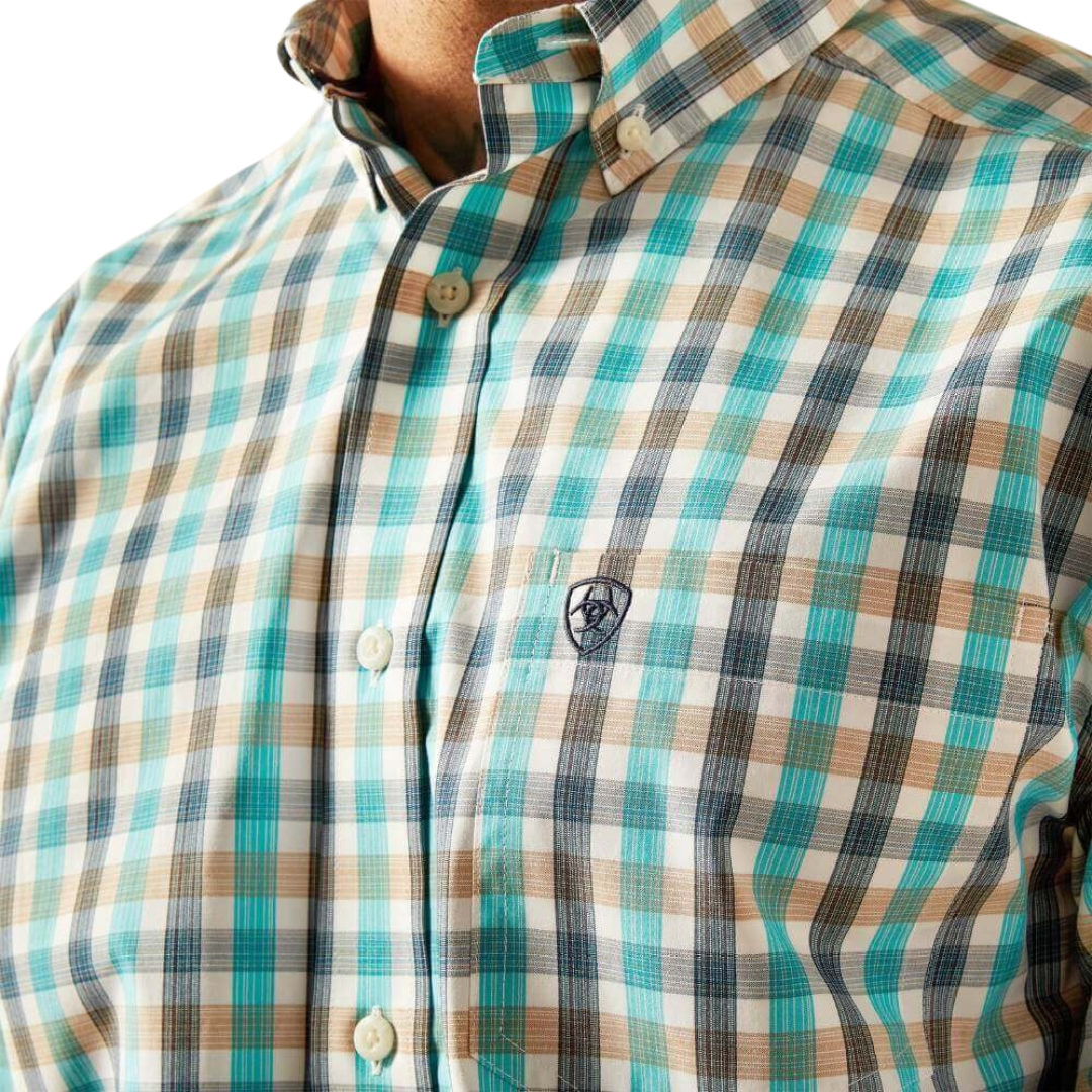 Ariat Men's Pro Series Johnathan Blue Shirt