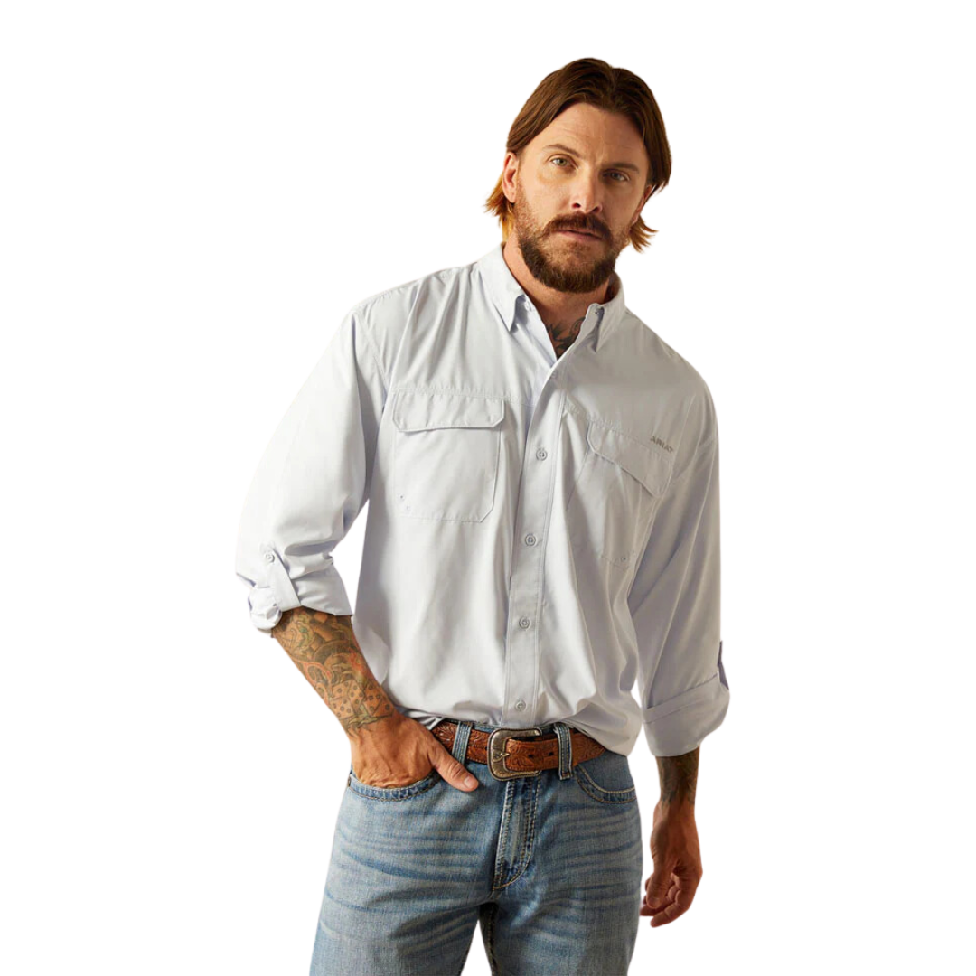 Ariat Men's Venttek Outbound Halogen Blue Shirt