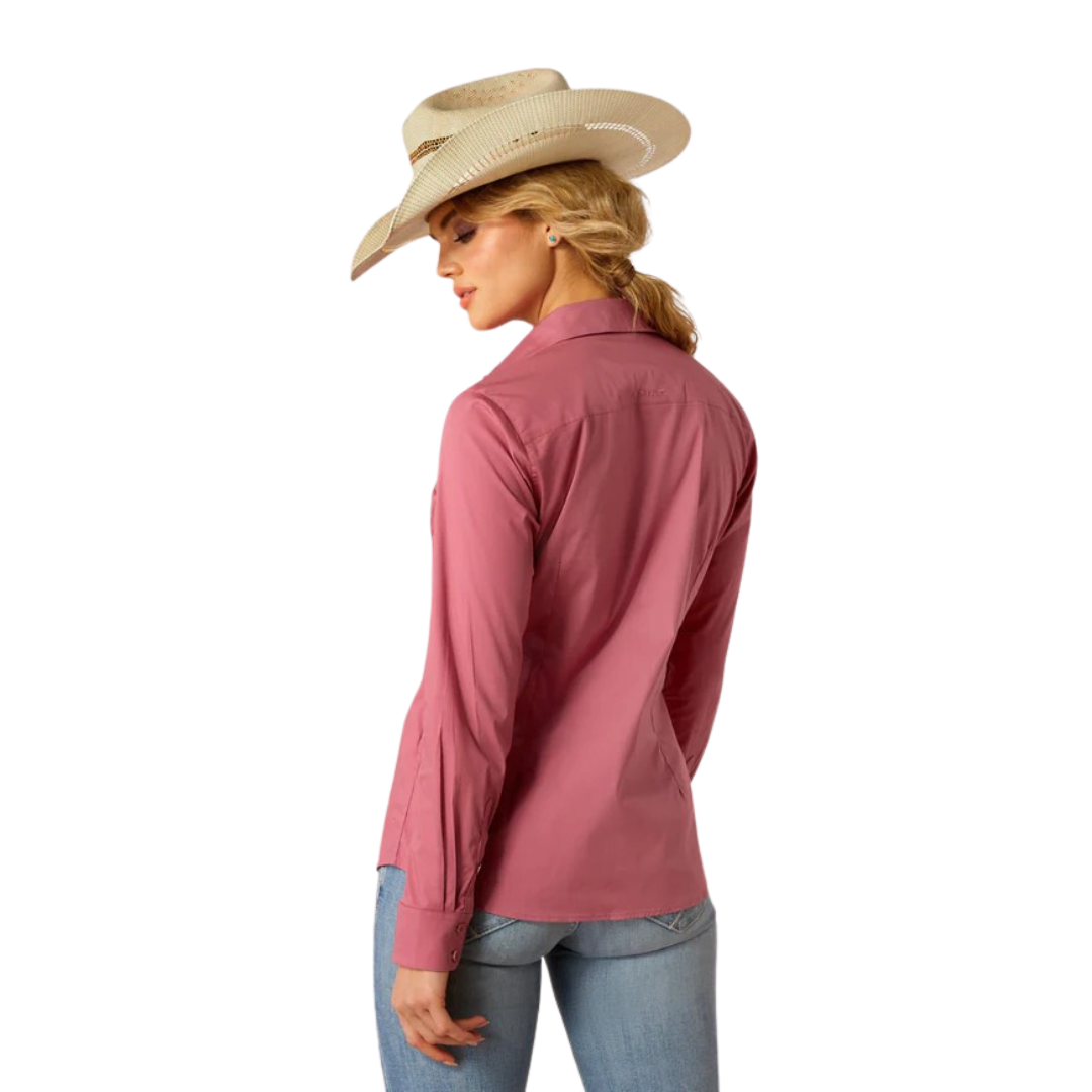 Ariat Women's Stretch Rose Wine Kirby Shirt