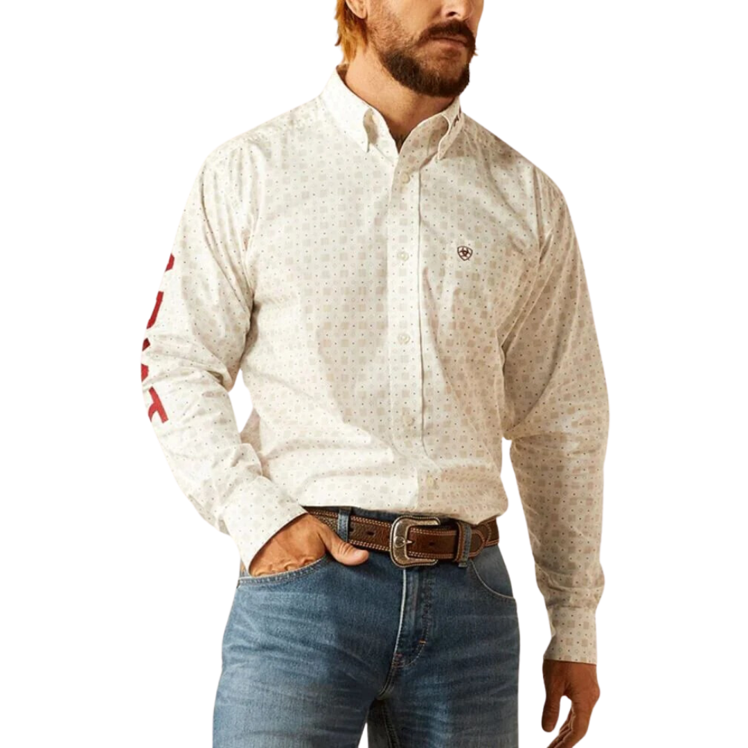 Ariat Men's Team King White Shirt