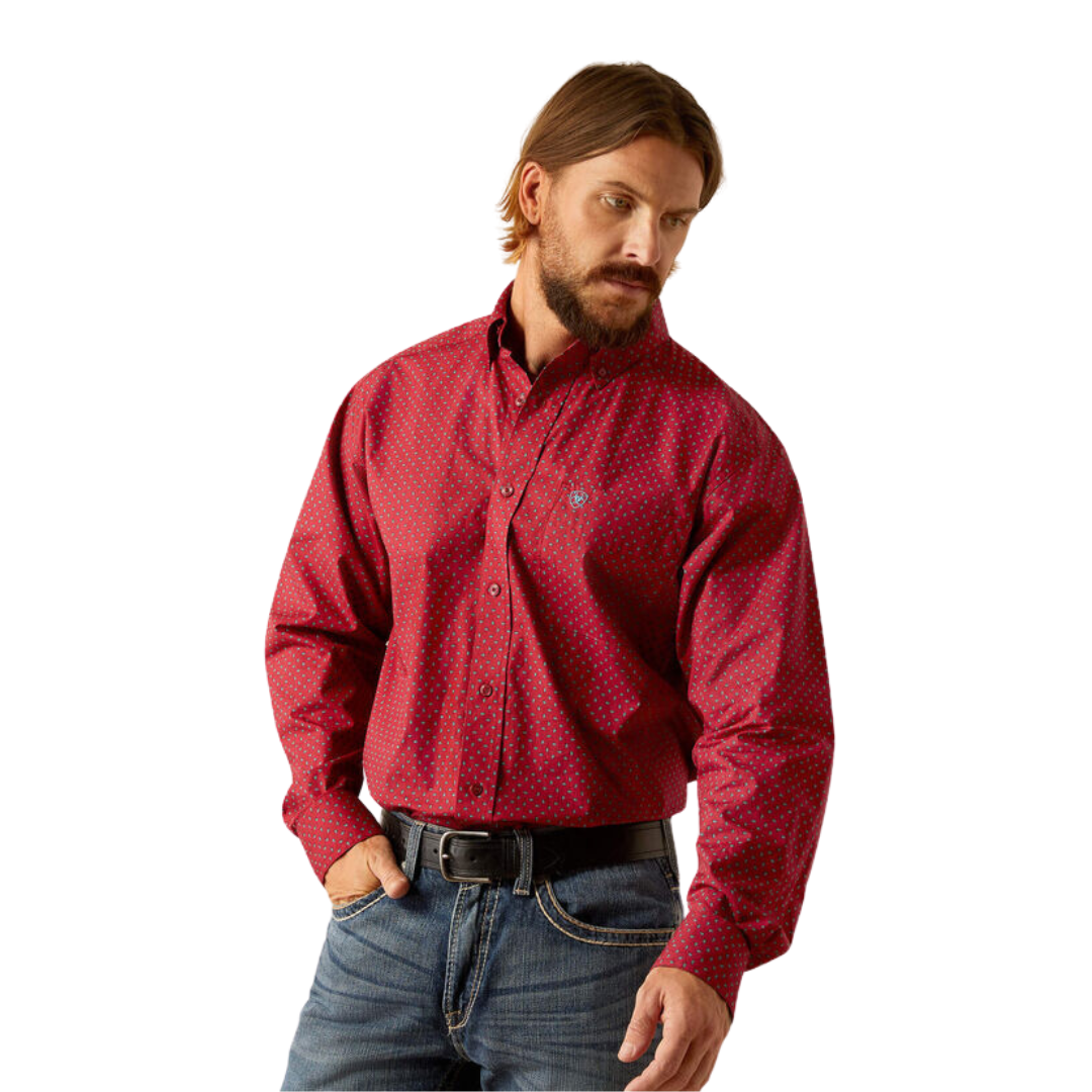Ariat Men's Garwin Classic Fit Brick Shirt