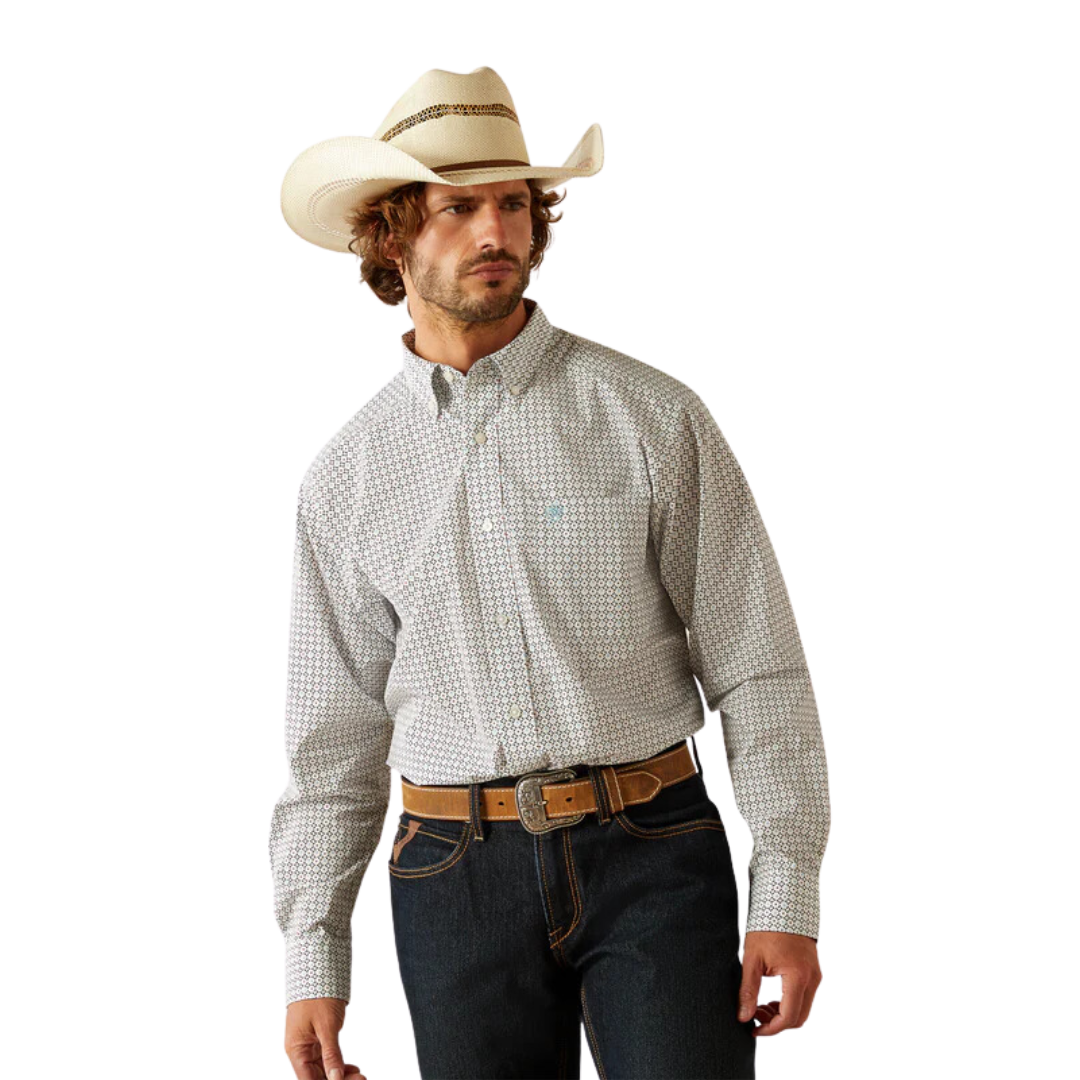 Ariat Men's Gaylor Classic Fit White Shirt