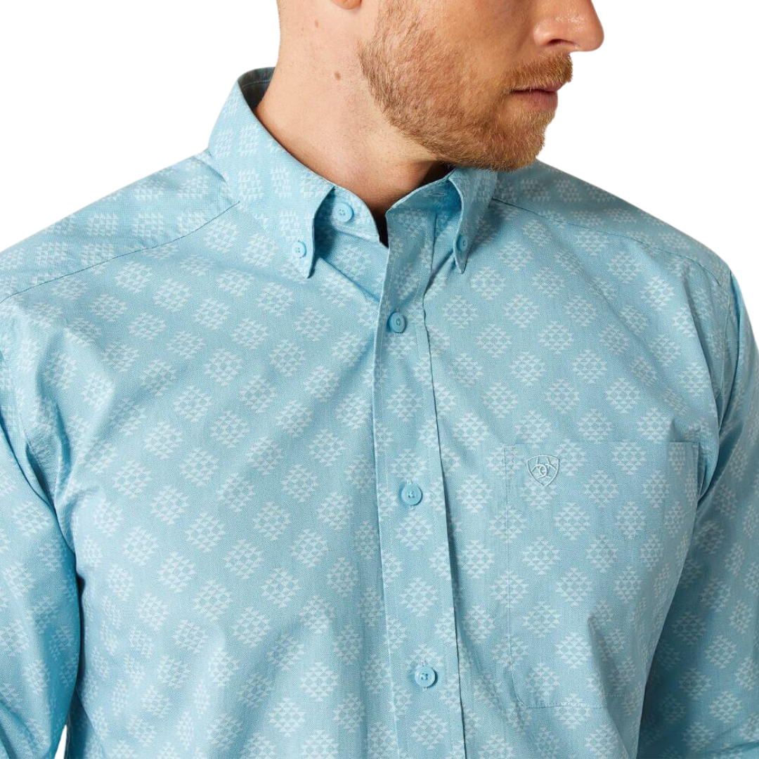 Ariat Men's Garmon Turquoise Shirt
