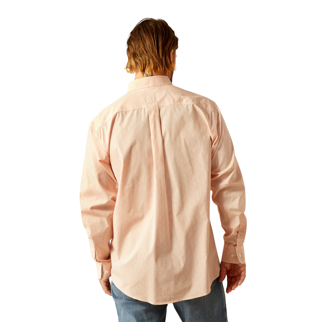 Ariat Men's Classic Fit Ashton Pink Shirt