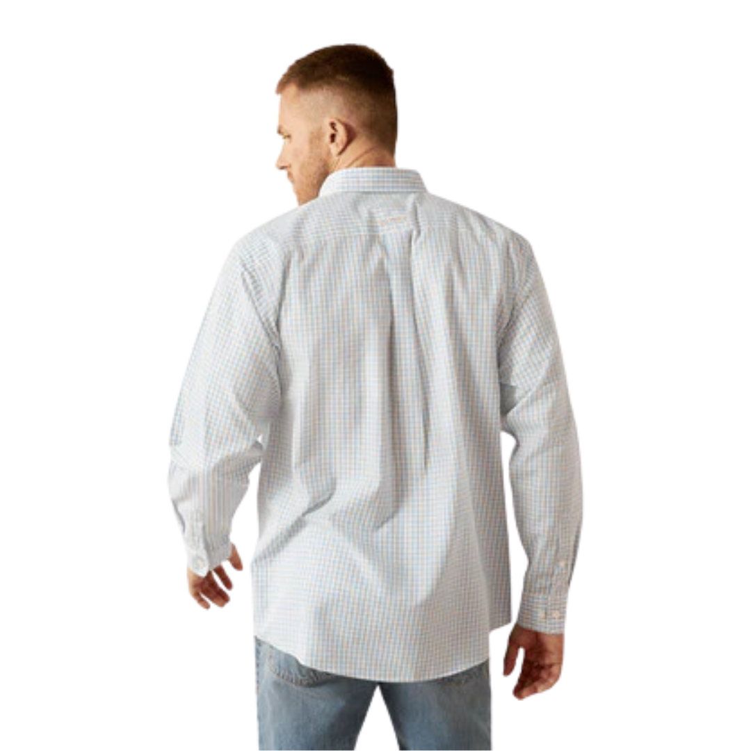 Ariat Men's Wrinkle Free Alan Blue Shirt