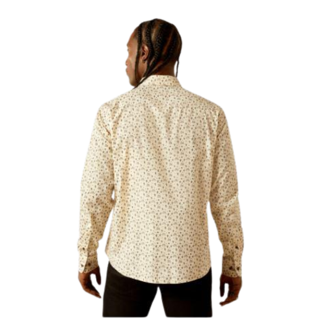 Ariat Men's Milton Modern Fit Off White Shirt