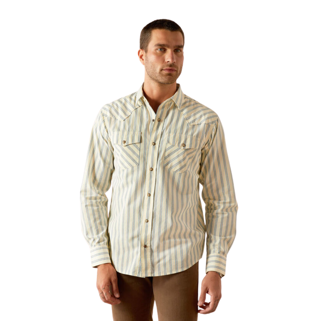 Ariat Men's Hanford Retro Fit Cream Shirt
