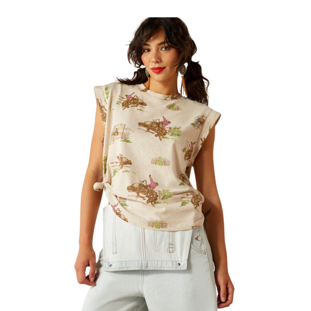 Ariat Women's Britney Round Up Print Tee Shirt