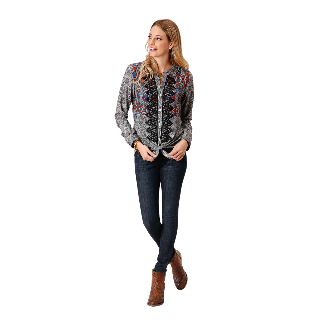 Roper Women's Studio West Multicolor Blouse