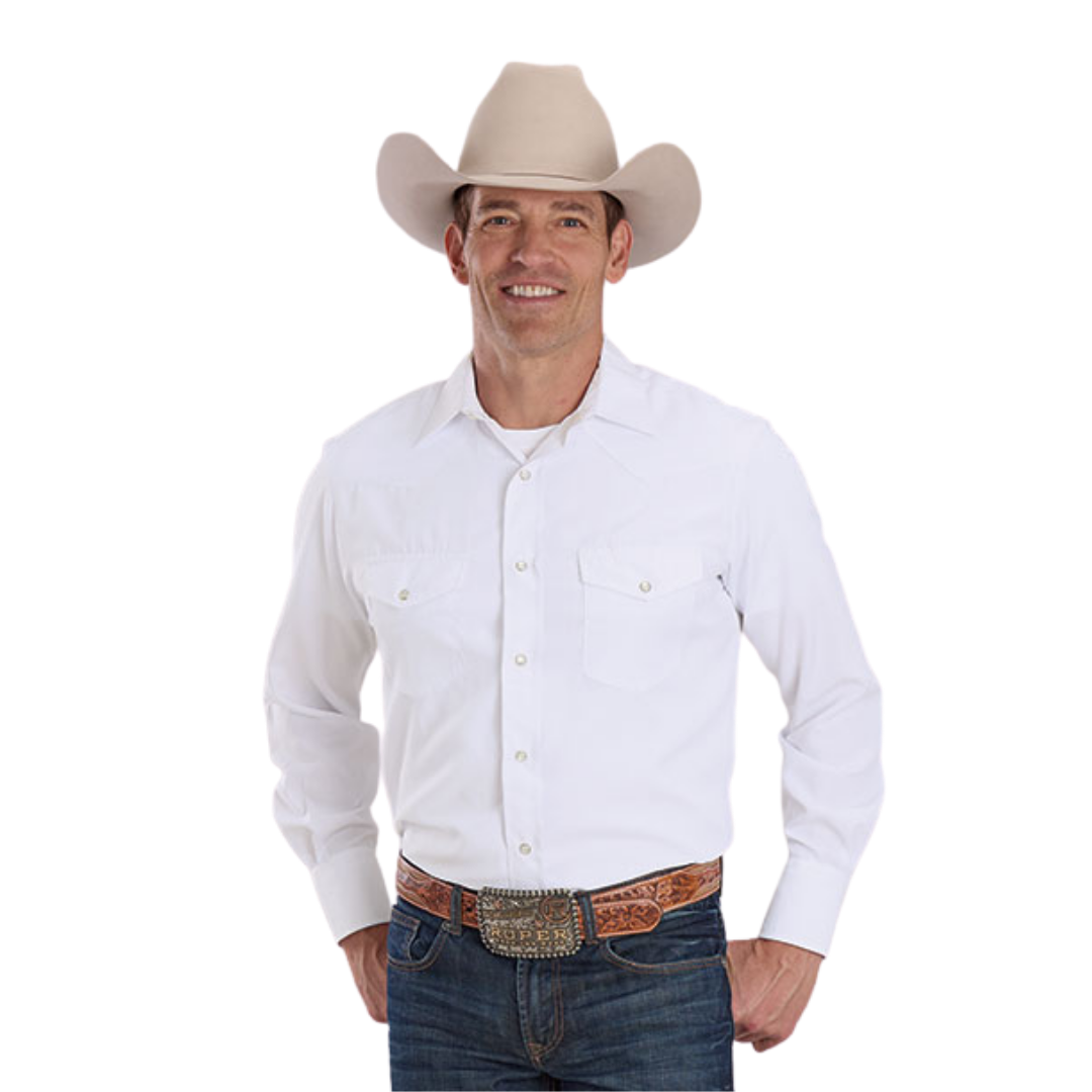 Roper Men's Aztec White Shirt