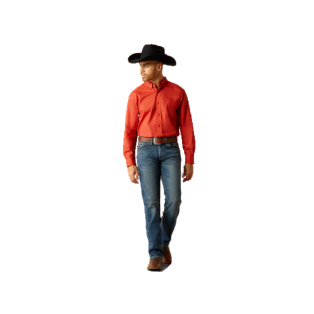 Ariat Men's Rider Fitted Light Blue Shirt