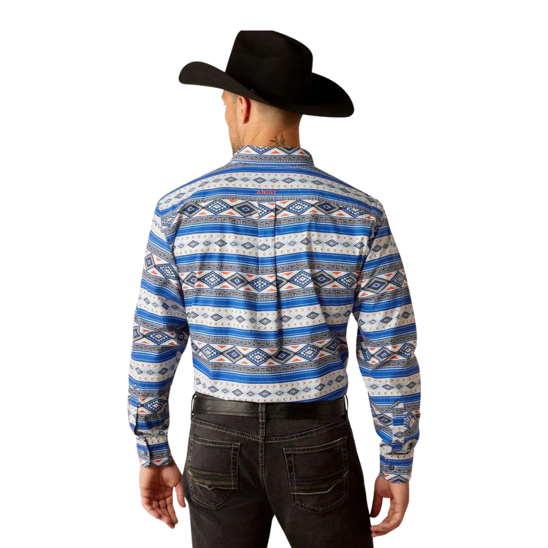 Ariat Men's Rider Fitted Light Blue Shirt
