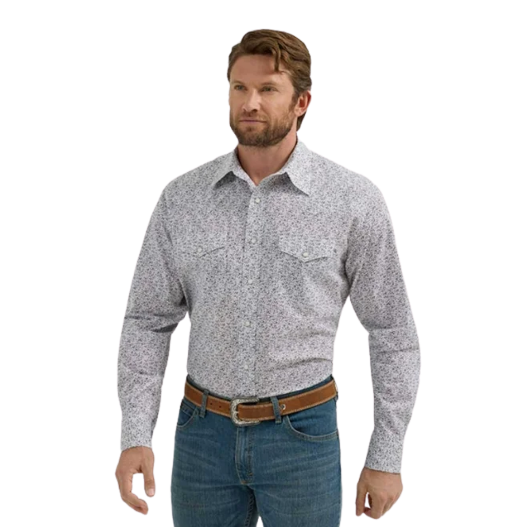 Wrangler Men's 20X Snow Blue Shirt