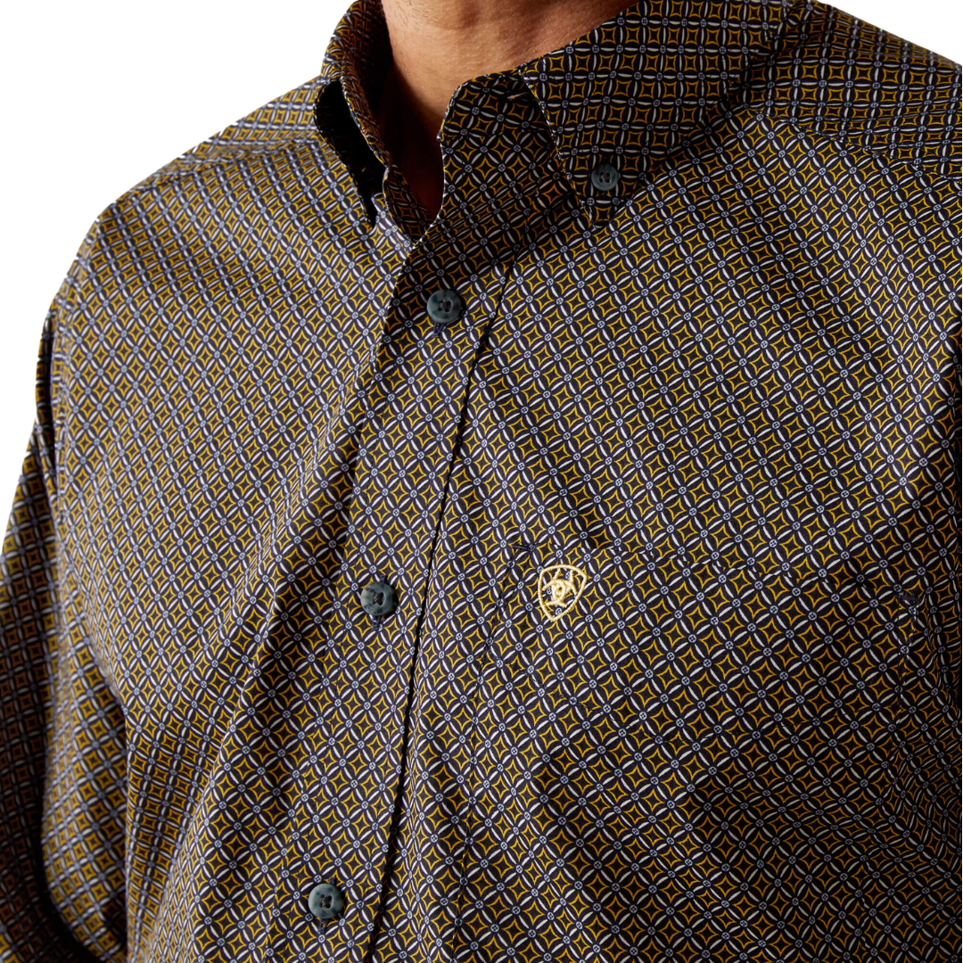 Ariat Men's Rider Fitted Light Blue Shirt
