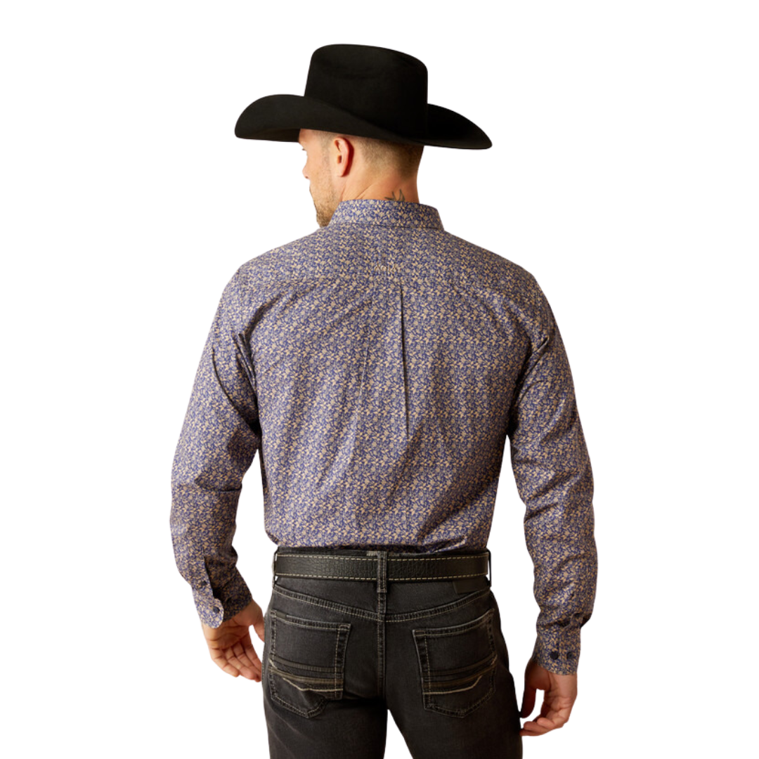 Ariat Men's Rider Fitted Light Blue Shirt