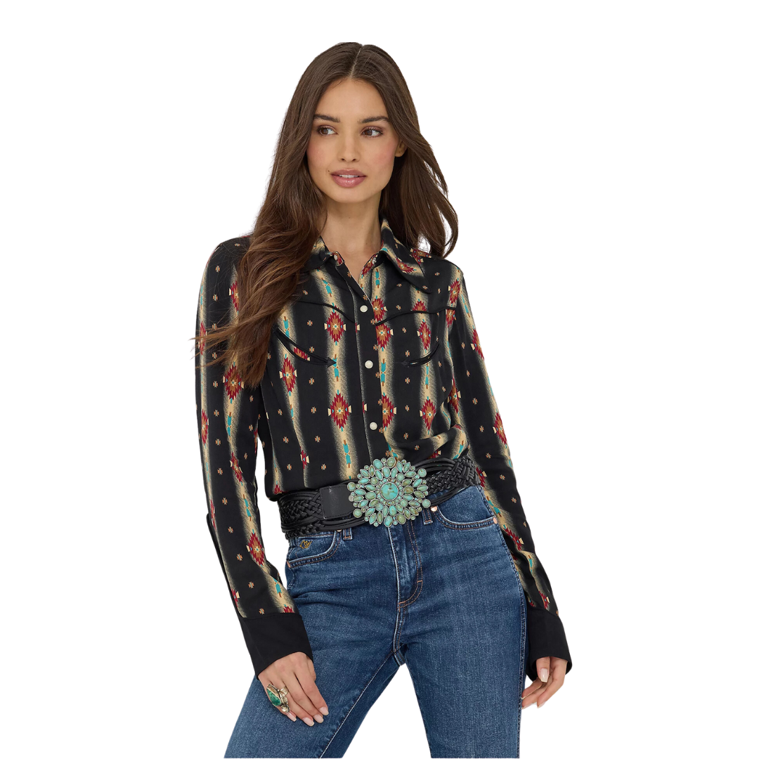 Wrangler Women's Lainey Wilson Black Checotah Shirt
