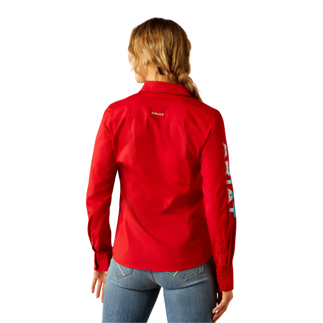 Ariat Women's Team Kirby Equestrian Red Shirt