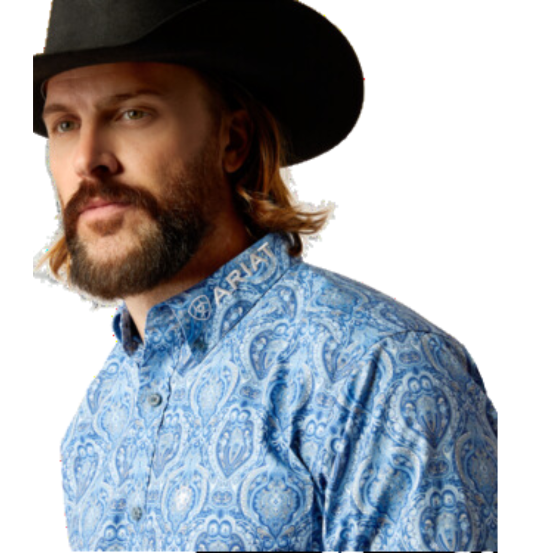 Ariat Men's Team Fitted Button Down Kellan Shirt