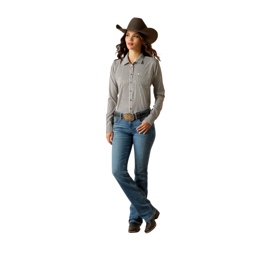 Ariat Women's Kirby Pro Relic White Stripe Shirt