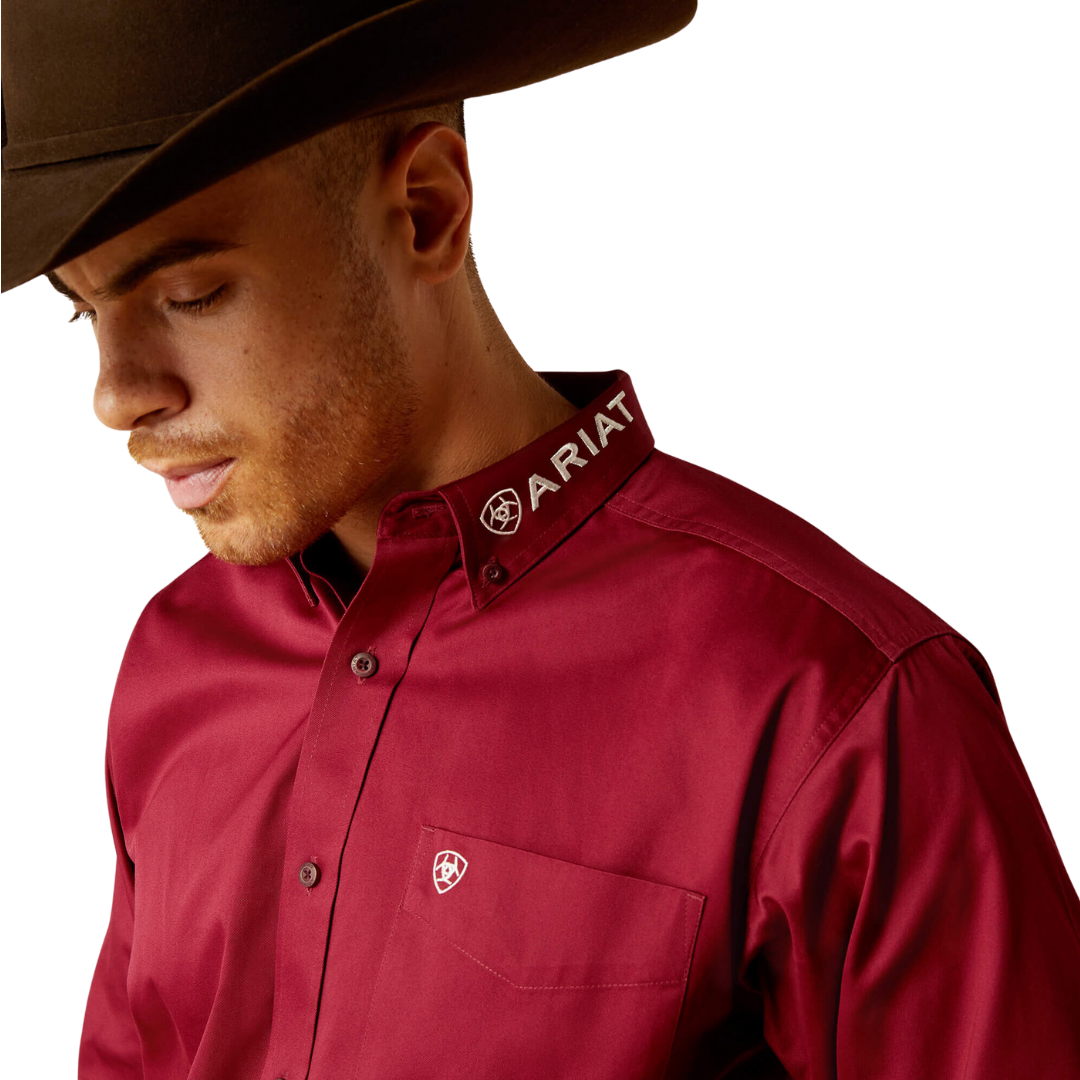 Ariat Men's Rider Fitted Light Blue Shirt