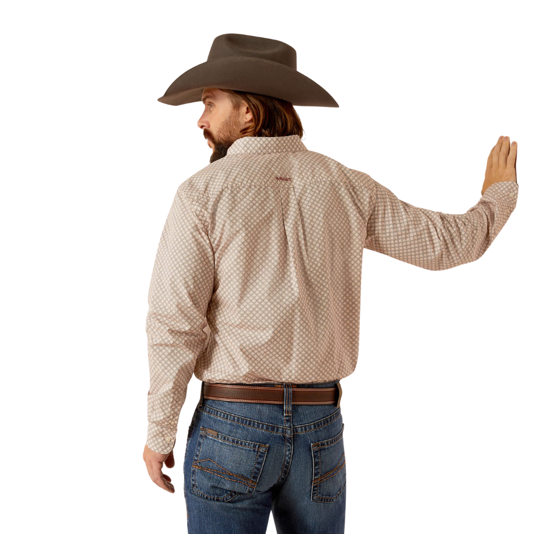 Ariat Men's Titus Fitted Brown Shirt