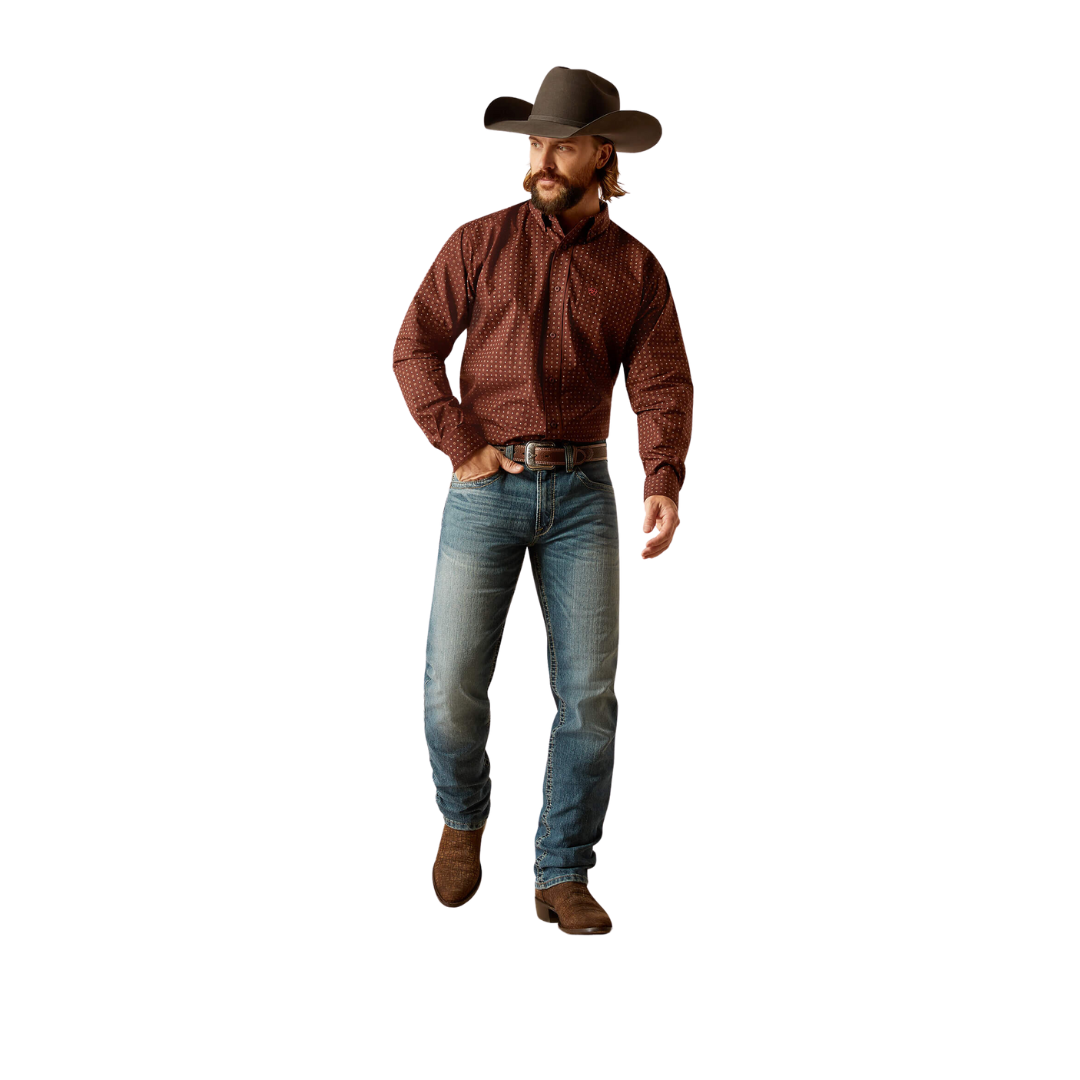 Ariat Men's Seabrook Classic Fit Brown Shirt