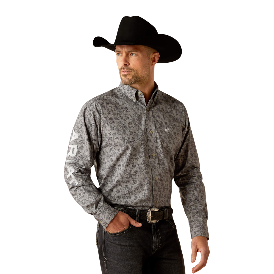 Ariat Men's Rider Fitted Light Blue Shirt