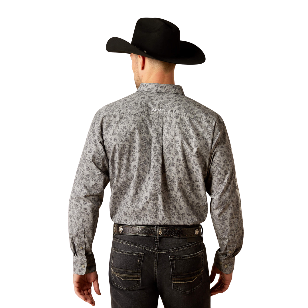 Ariat Men's Rider Fitted Light Blue Shirt