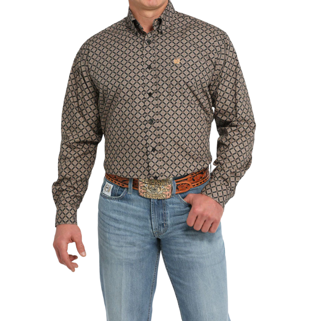 Cinch Men's Button Down Western Black Shirt