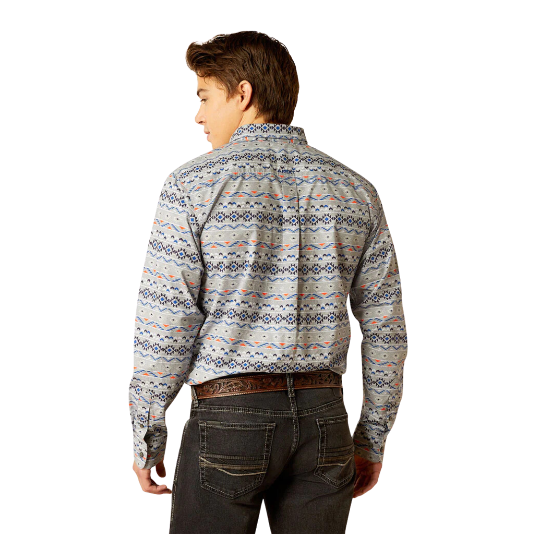 Ariat Men's Rider Fitted Light Blue Shirt