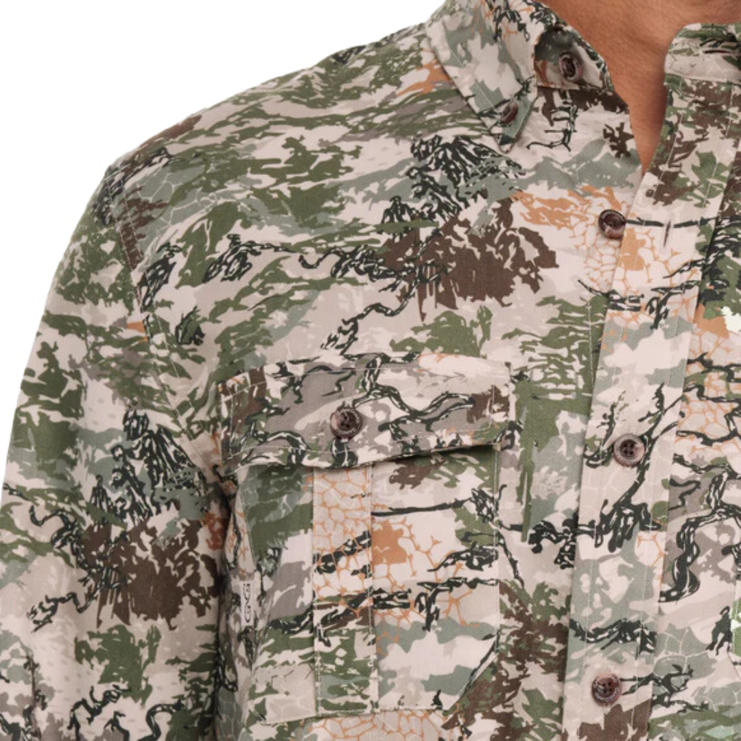 Gameguard Men's Long Sleeve Digital Flannel Shirt