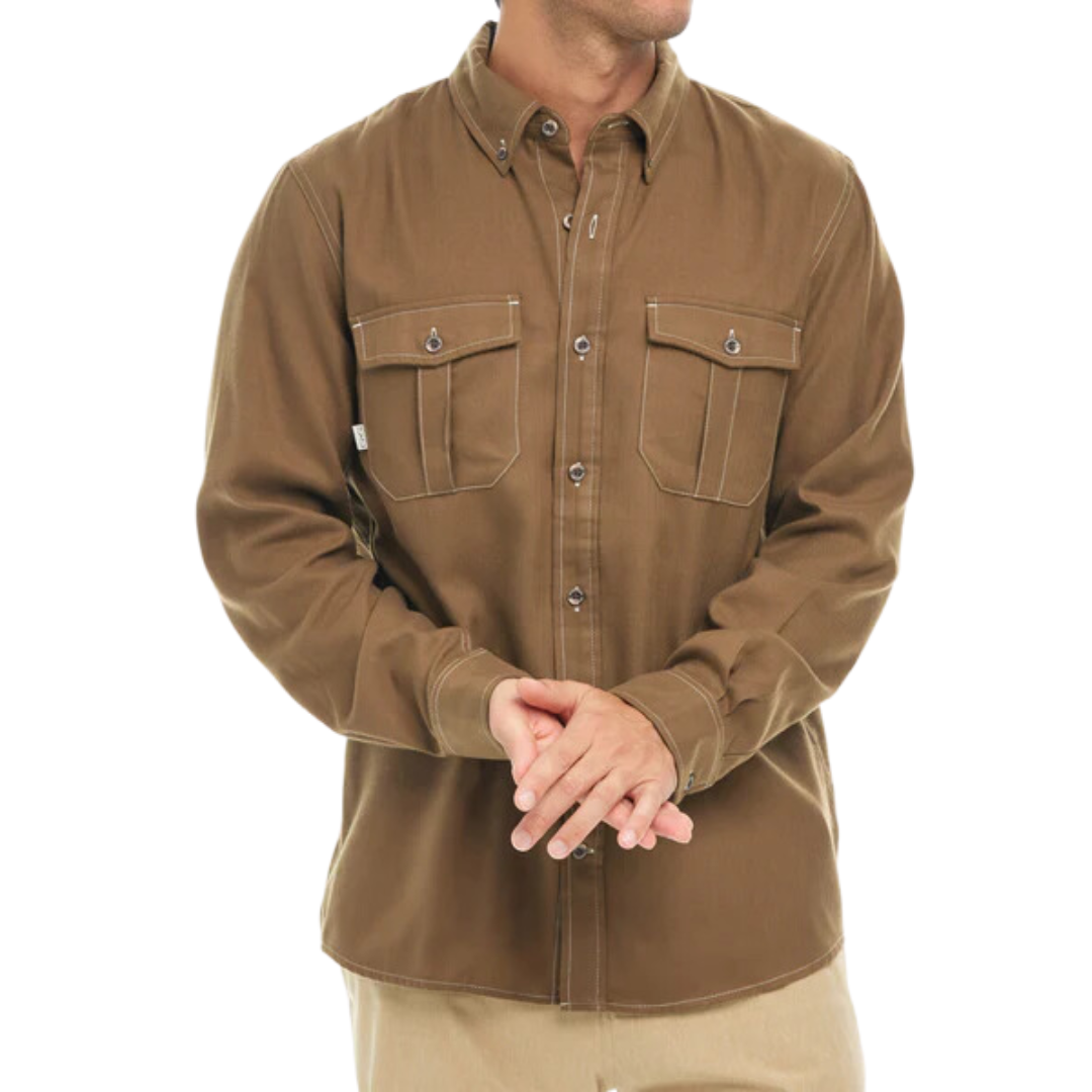 Gameguard Men's Long Sleeve Whiskey Flannel Shirt
