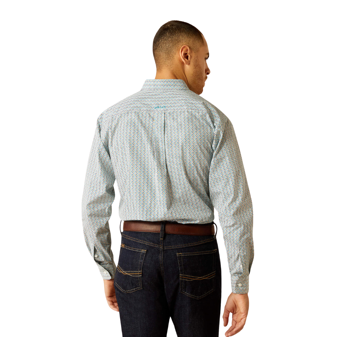 Ariat Men's Rider Fitted Light Blue Shirt