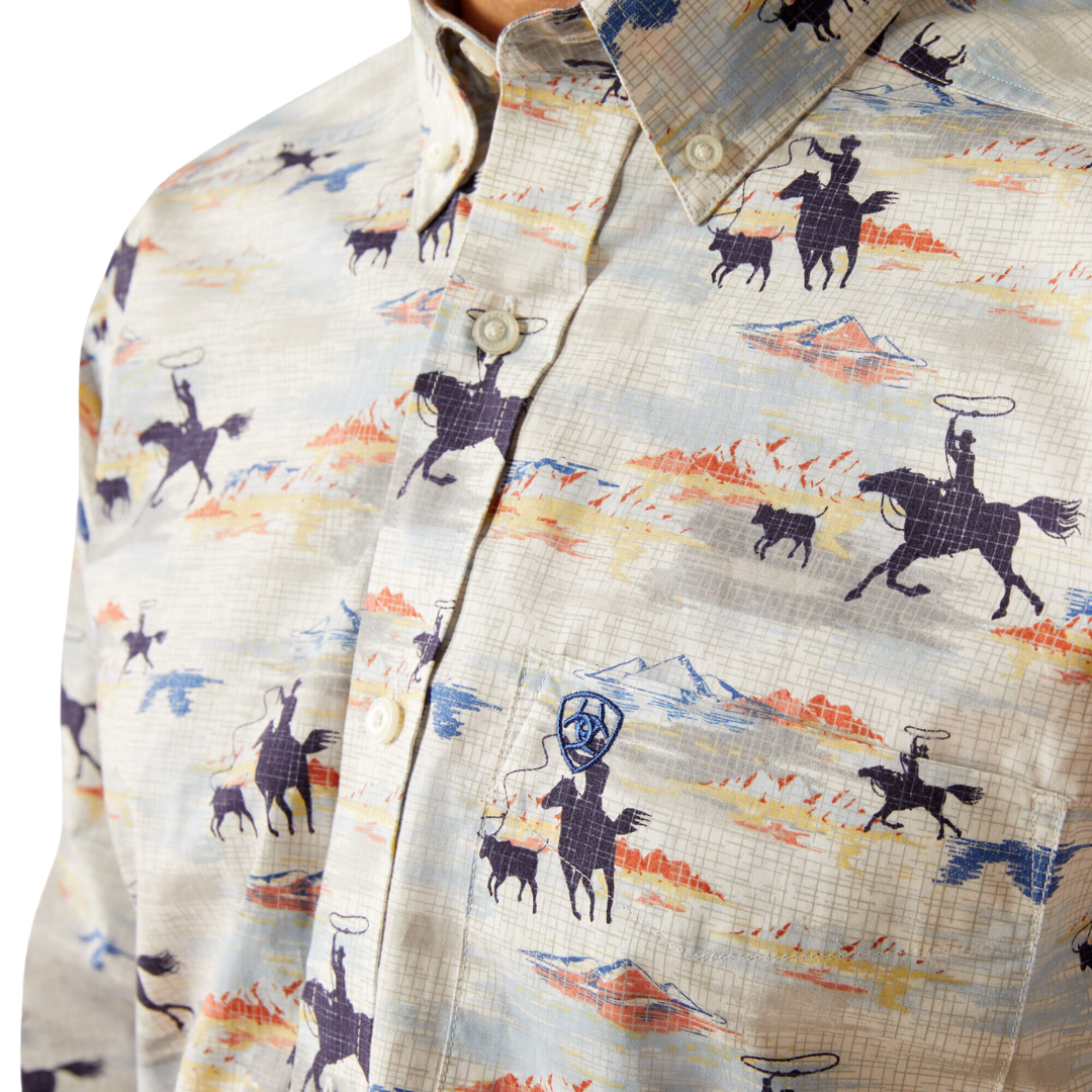 Ariat Men's Ryker Classic Fit Light Bue Shirt