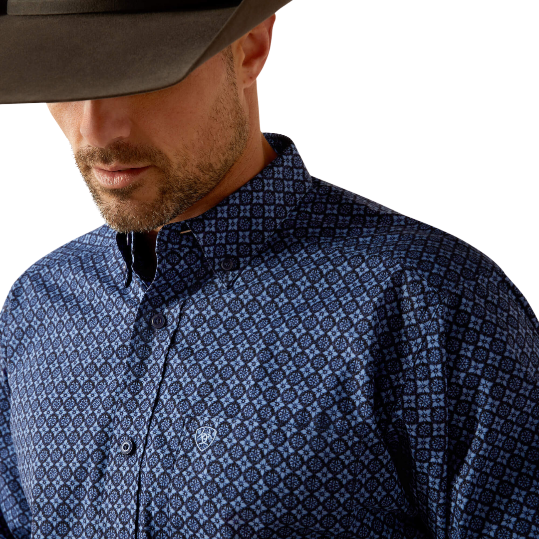 Ariat Men's Talon Classic Fit Dark Blue Shirt