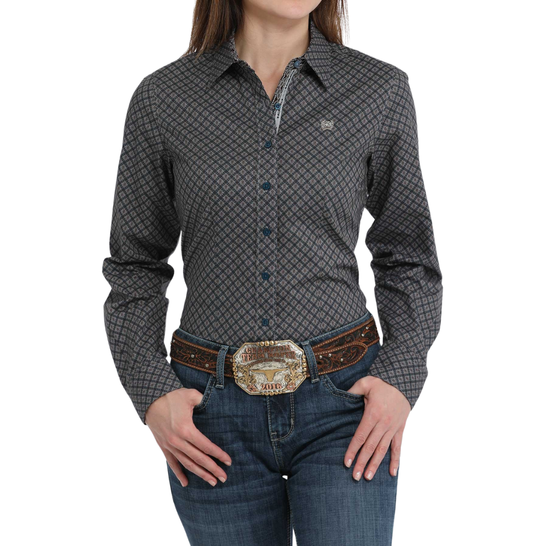 Cinch Women's Geometric Multicolor Shirt