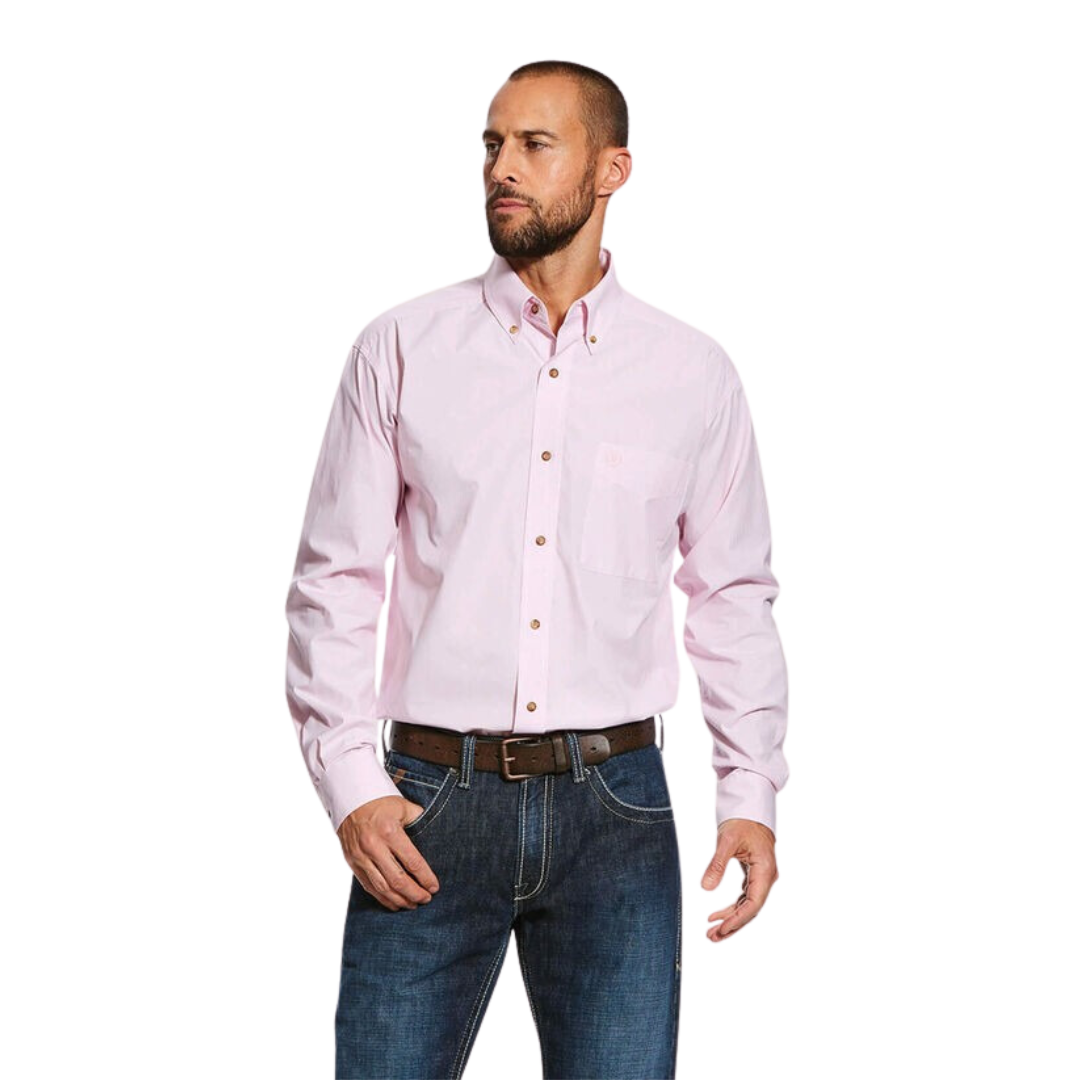Ariat Pro Series Long Sleeve Moisture-Wicking Mini Stripe Shirt