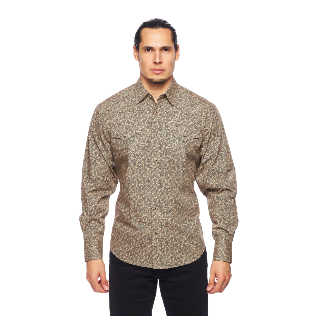 Avalon Men's Western Pearl Snap Multicolor Shirt