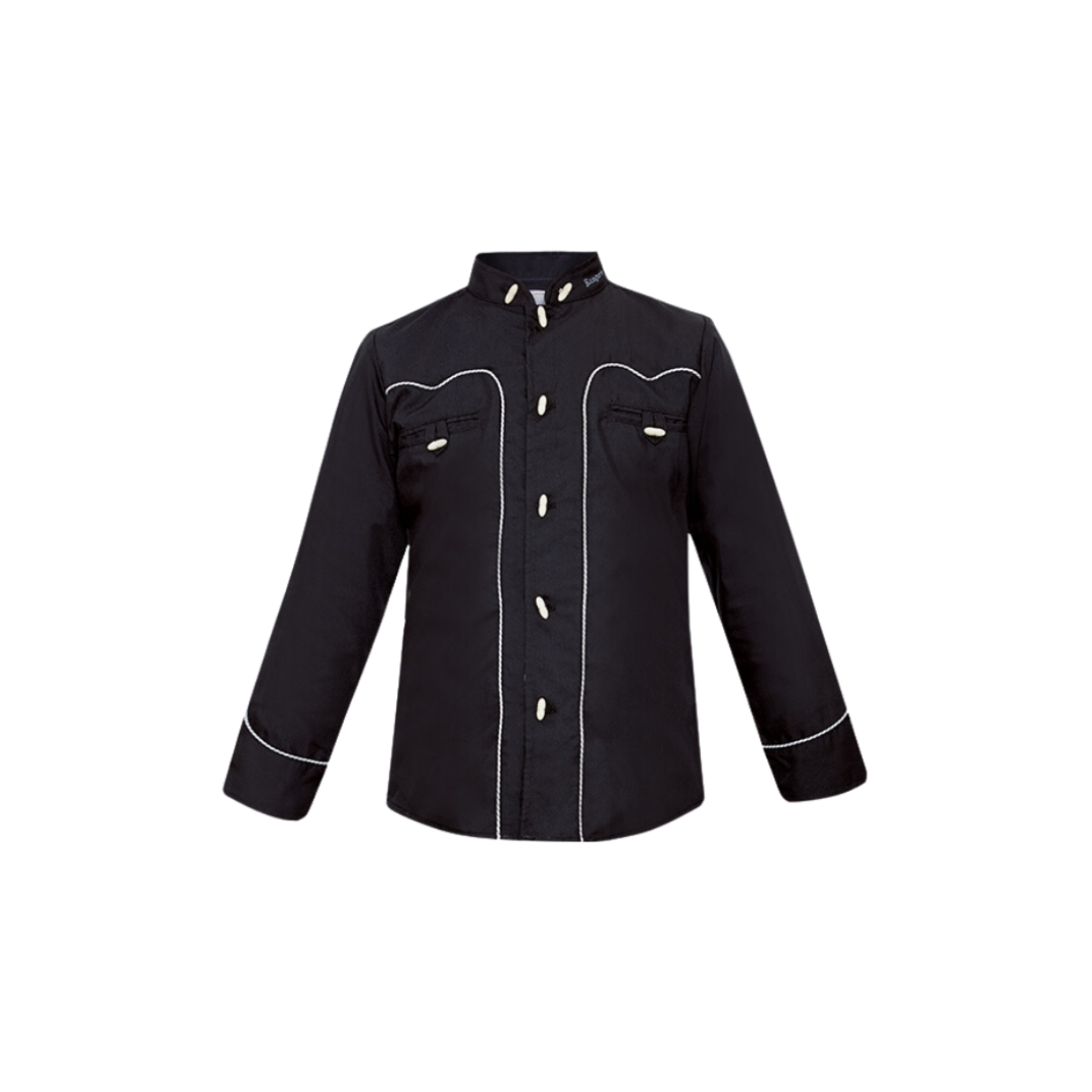 Rangers USA Boys Vaquero Black Shirt