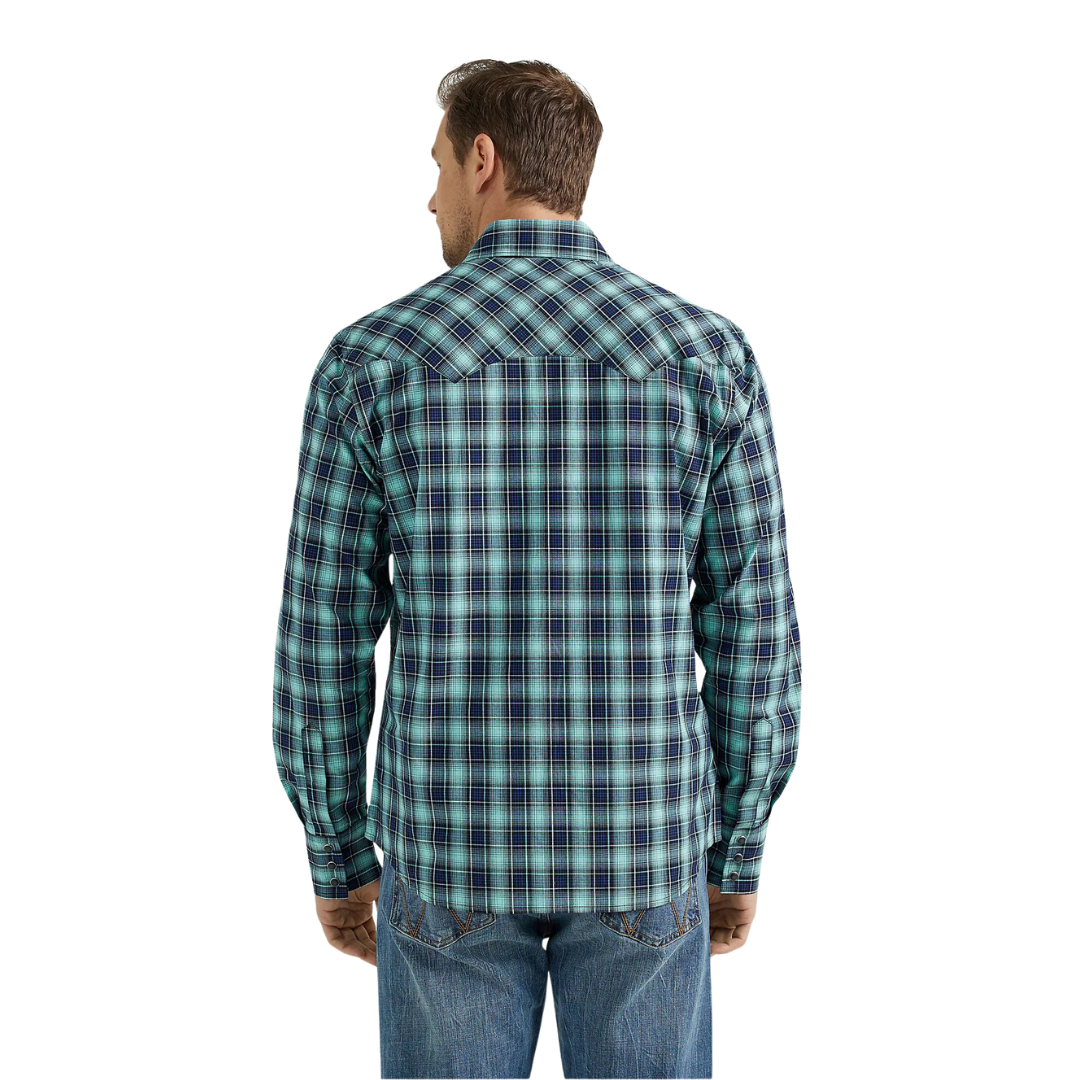 Wrangler Men's Retro Western Green Shirt