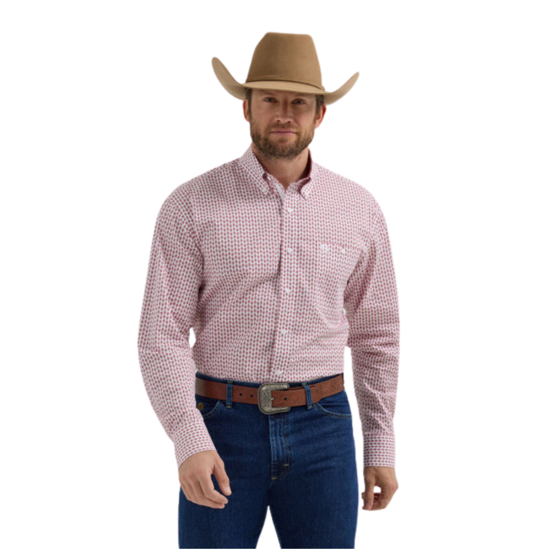 Wrangler Men's George White Shirt - Big & Tall