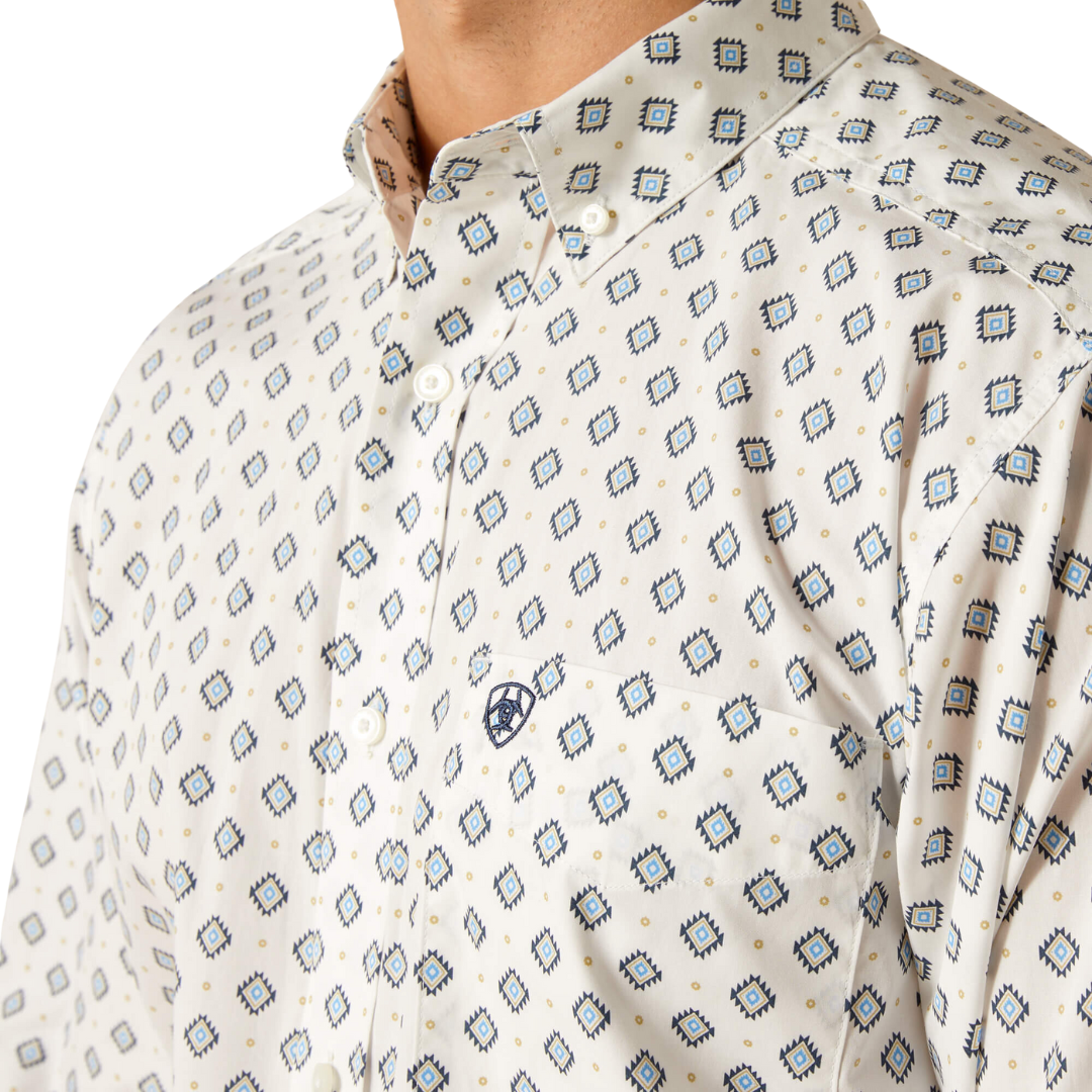 Ariat Men's Rocco Classic Fit White Shirt