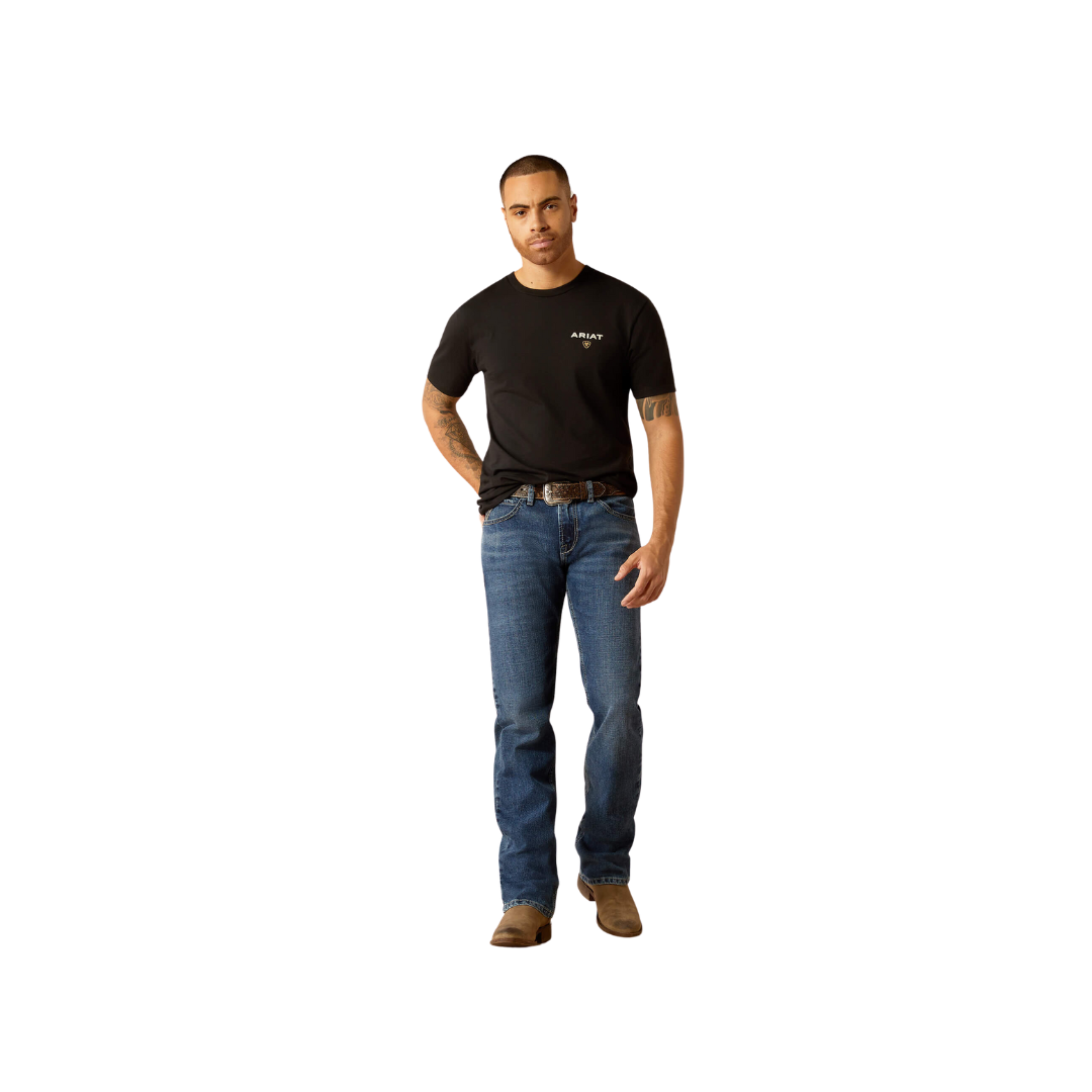 Ariat Men's American Rancher Black Tee Shirt