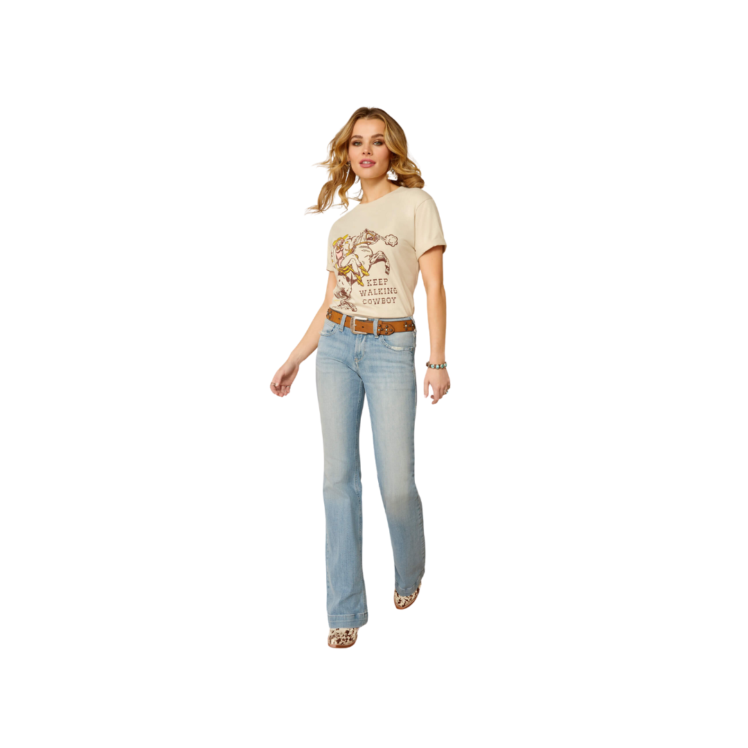 Ariat Women's Keep Walkin Cowboy Natural Tee Shirt