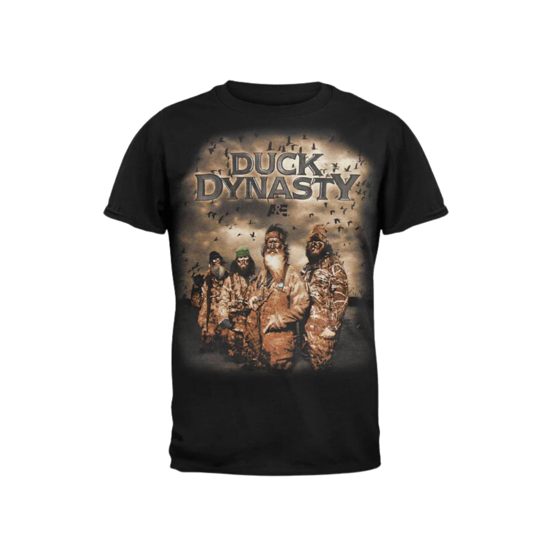 Changes Men's Duck Dynasty Poster Black Tee Shirt
