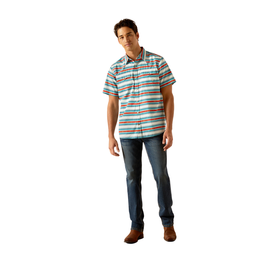 Ariat Men's Hadley Snap Delphinium Blue Shirt
