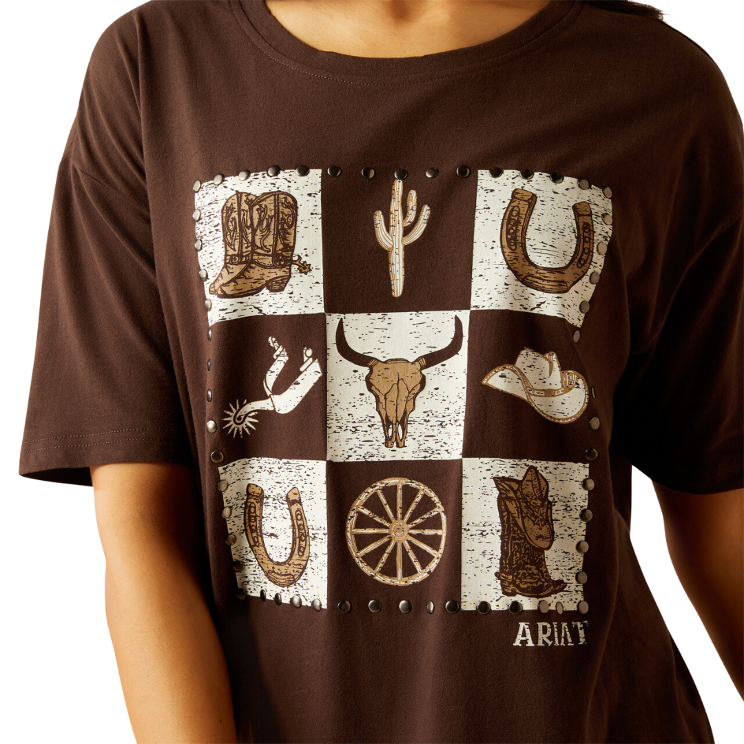 Ariat Women's Checkerboard Mole Shirt