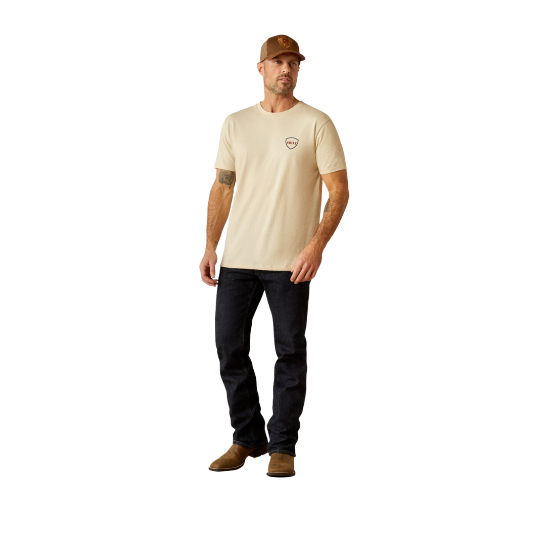 Ariat Men's Barbed Flag Natural Shirt